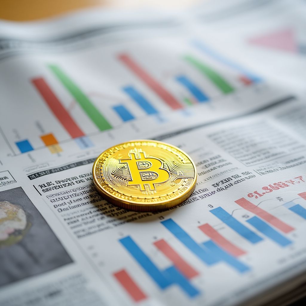 Análisis en periódico sobre criptomonedas